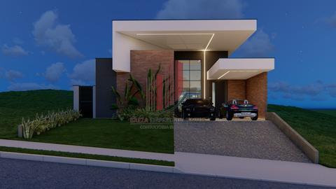 Casa Térrea Alto Padrão à venda em Votorantim, Condomínio Terras Alpha, com 3 suítes, com 162 m²